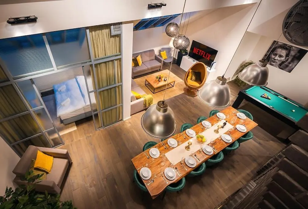 شقة 5Br+2Bath Old Town Loft Luxe Brickhouse, A/C براغ