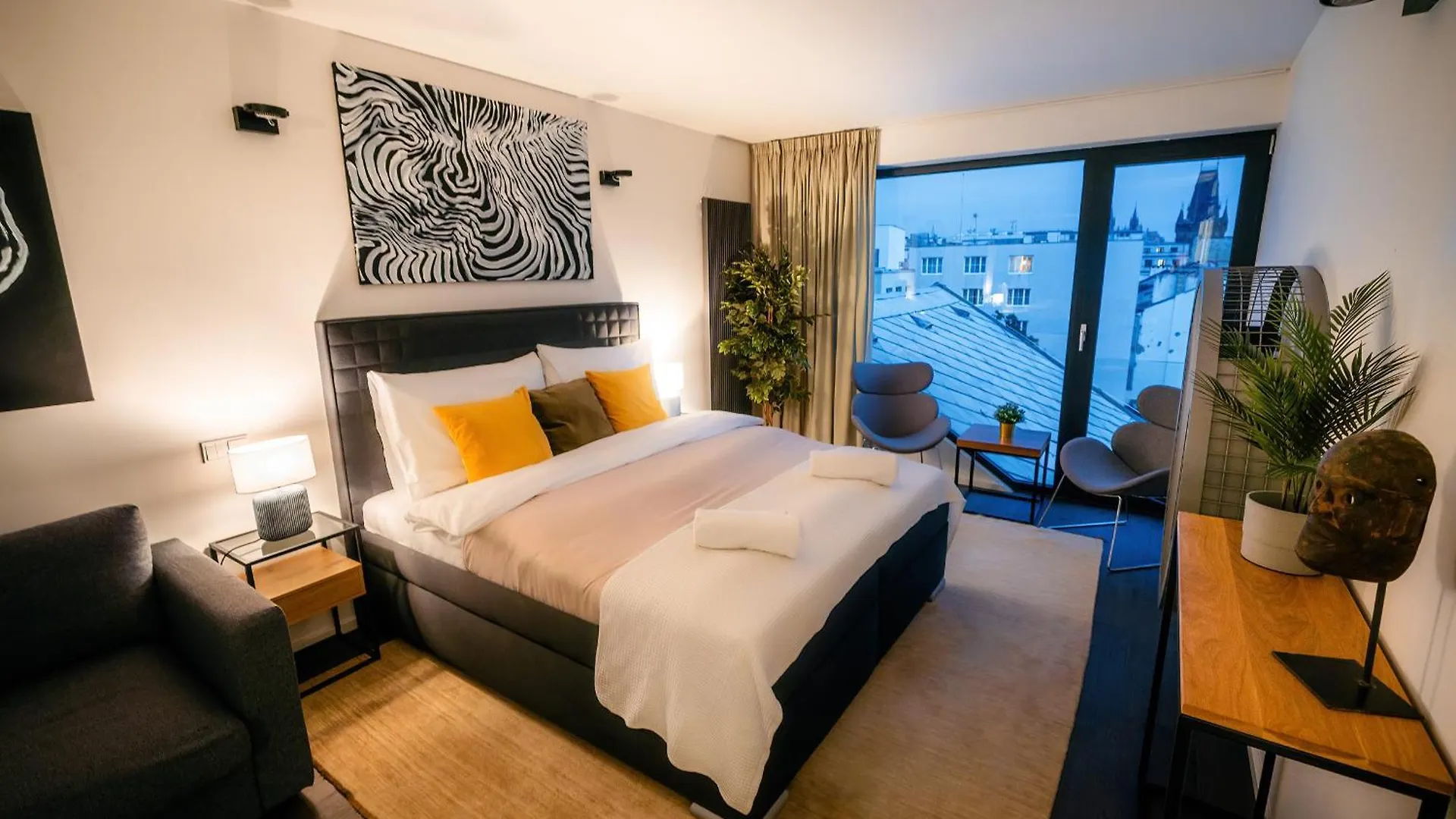 شقة 5Br+2Bath Old Town Loft Luxe Brickhouse, A/C براغ