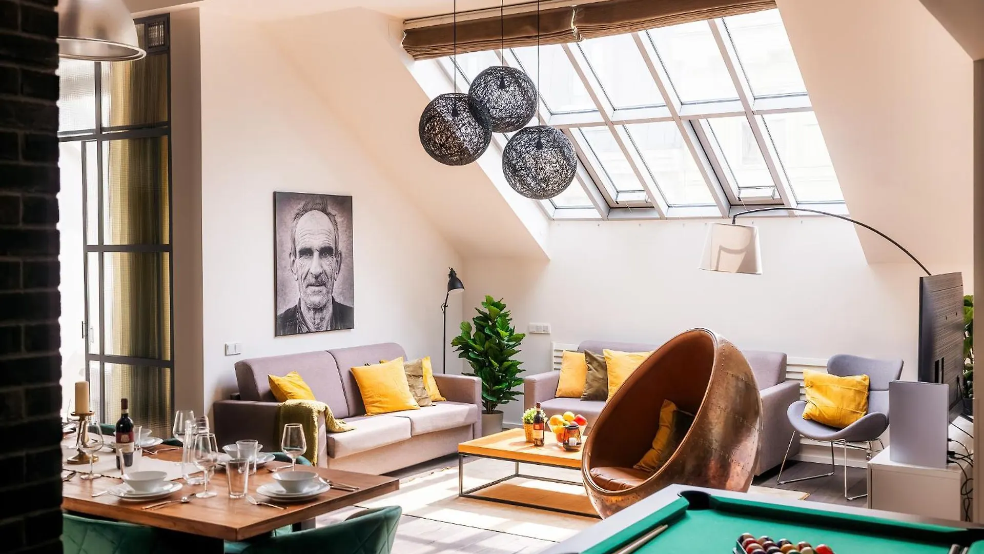 Appartement 5Br+2Bath Old Town Loft Luxe Brickhouse, A/C à Prague